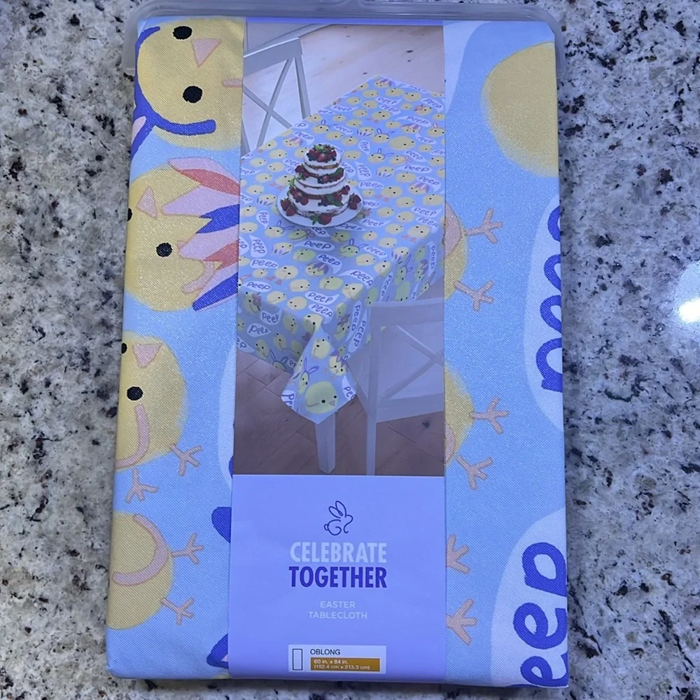 New - Celebrate Together™ Easter Chick Peva Tablecloth